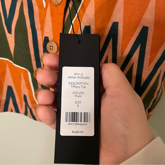 NWT Veronica Beard Tiffany Square Neck Top. Small. - Picture 5 of 6